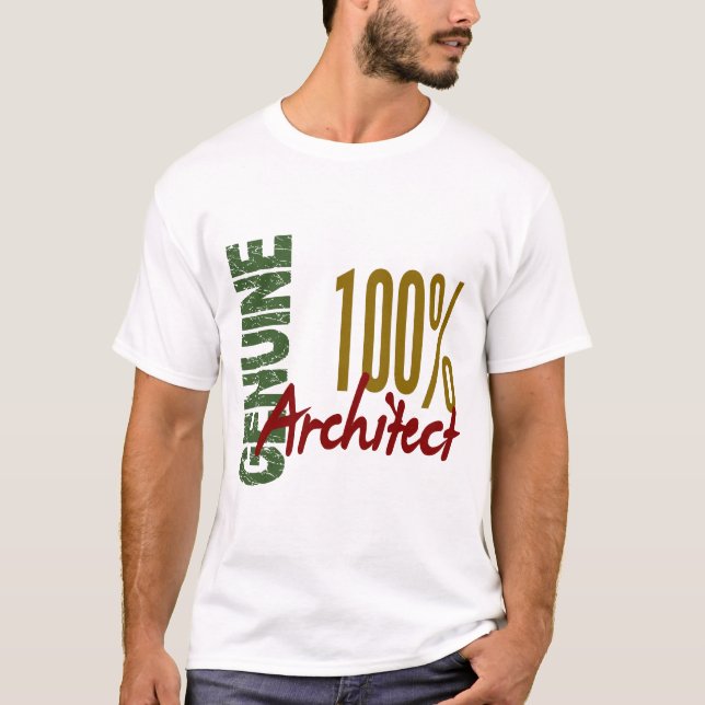 T-shirt Architecte 100% véritable (Devant)