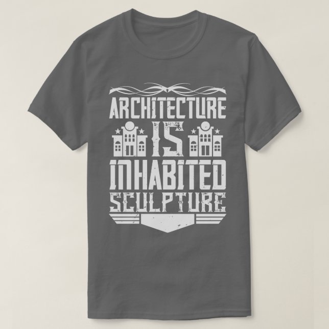 T-shirt Architecte Architecture Est Habité Sculpture (Design devant)