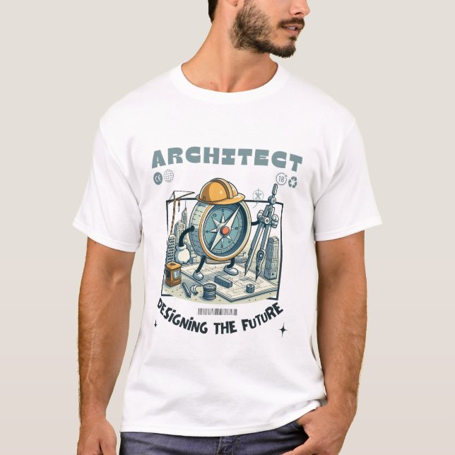 T-shirt Architecte concevant le futur (Devant)