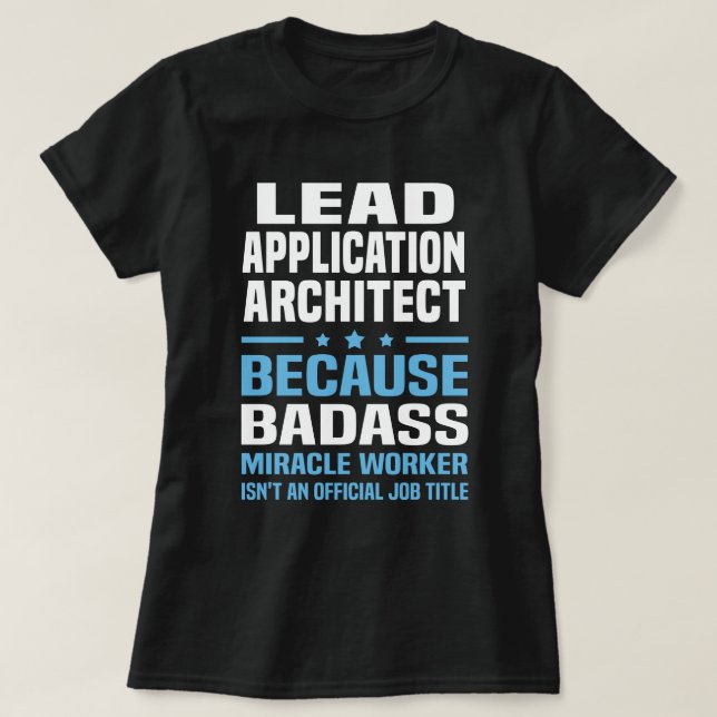 T-shirt Architecte d'application principal (Design devant)
