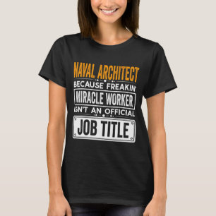 T-shirt Architecte de la marine Titre officiel de l'emploi