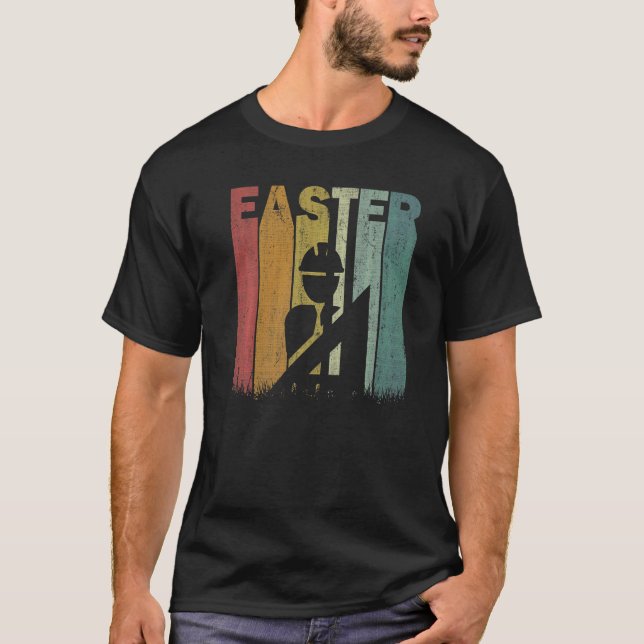 T-shirt Architecte de Pâques Retro Graphic Funny Easter Co (Devant)