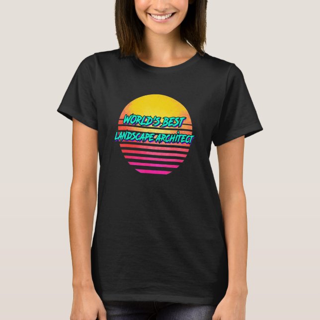 T-shirt Architecte du paysage rétroactif (Devant)