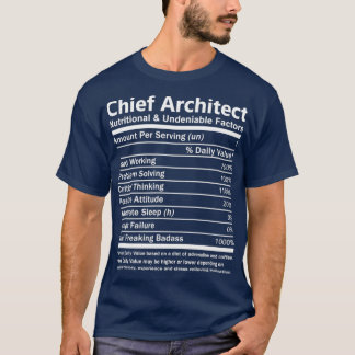 T-shirt Architecte en chef Architecte TNutritional