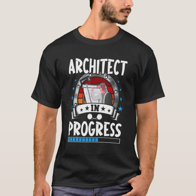 T-shirt Architecte en cours stagiaire (Devant)