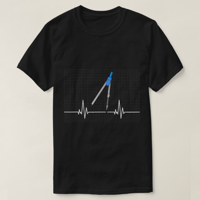 T-shirt Architecte Heartbeat Circle Architect (Design devant)
