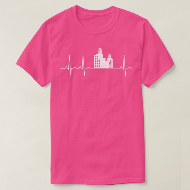 T-shirt Architecte Heartbeat Maisons 1 (Design devant)
