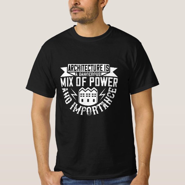 T-shirt Architecte - L'Architecture Est Un Mélange (Devant)