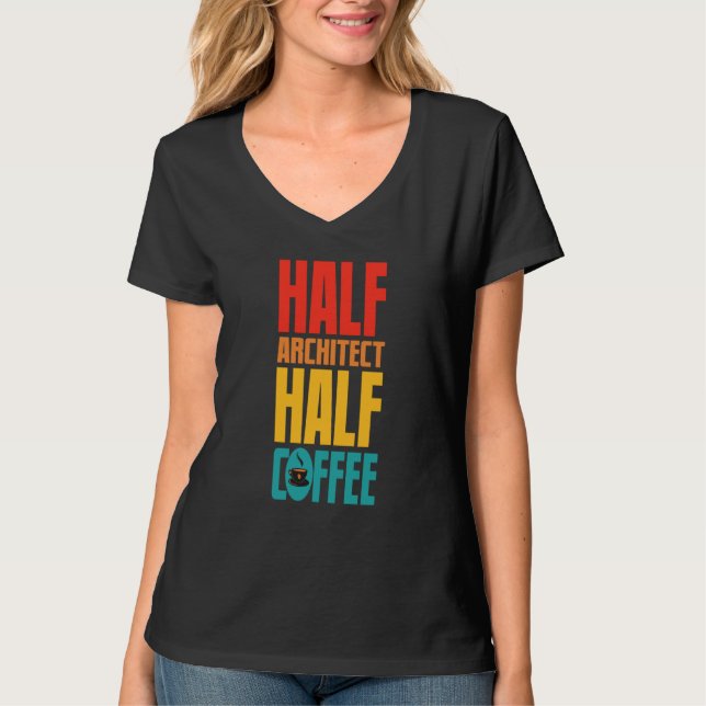 T-shirt Architecte pour le café (Devant)