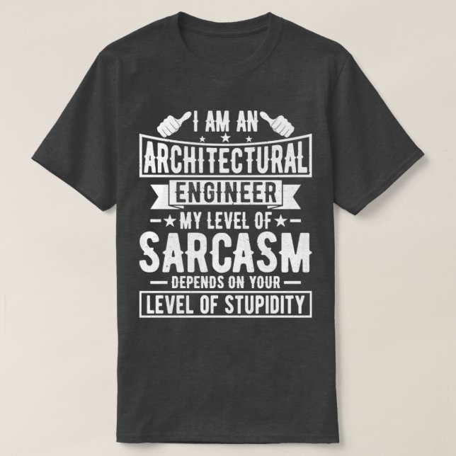 T-shirt Architectural Engineer Architectural Engineering (Design devant)