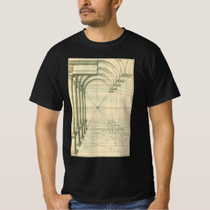 T-shirt Architecture Ancienne, Arches Colonnes Perspective