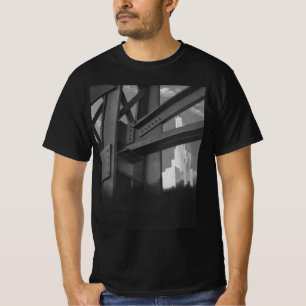 T-shirt Architecture de gratte-ciel de construction en aci