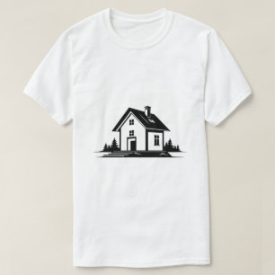T-shirt Architecture de maison générée par l'IA