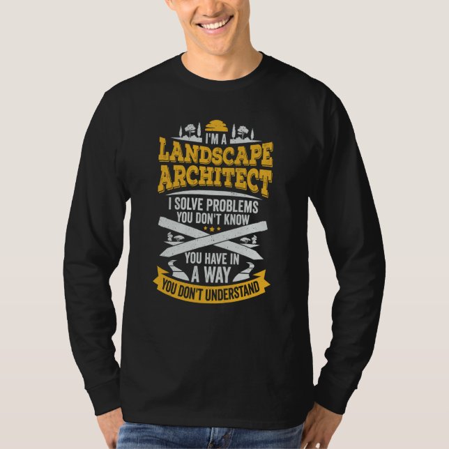 T-shirt Architecture de paysage pour un architecte paysagi (Devant)