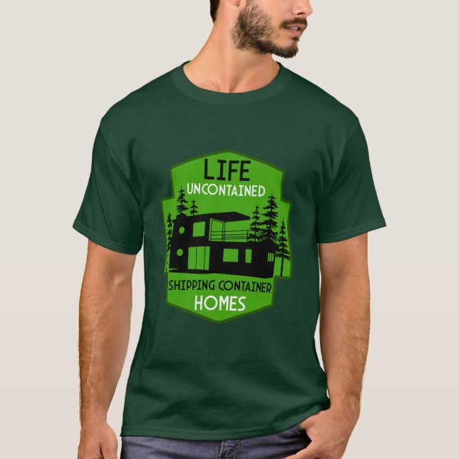 T-shirt Architecture du conteneur d'expédition (Devant)