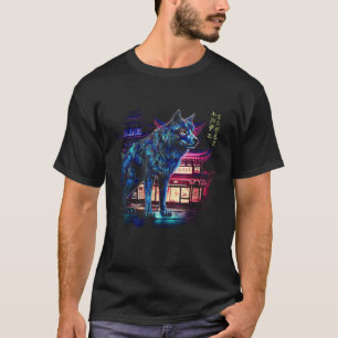 T-shirt Architecture Loup Art de Chine - Motif Animal Loup