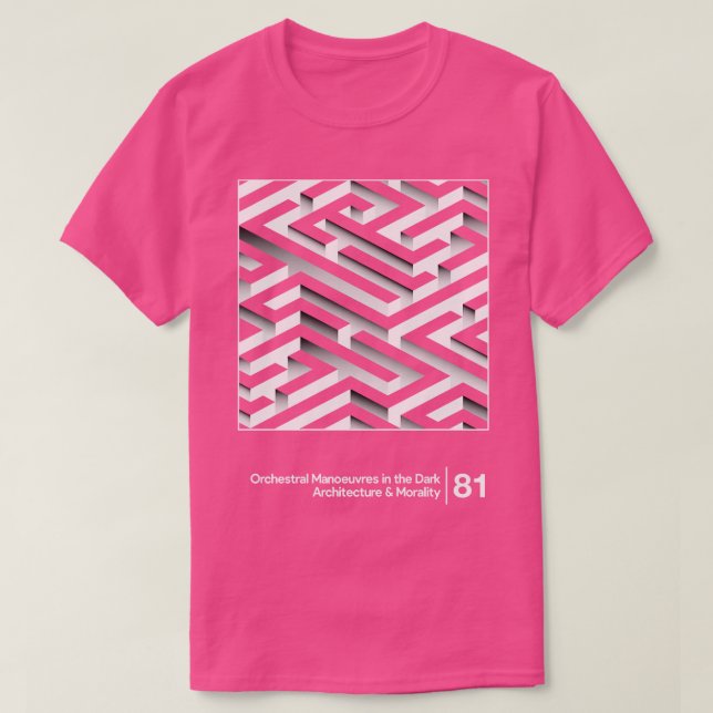 T-shirt Architecture OMD Moralité Style minimal Ar graphiq (Design devant)