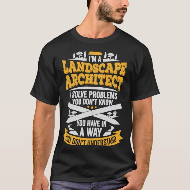 T-shirt Architecture paysagère pour un architecte paysager (Devant)