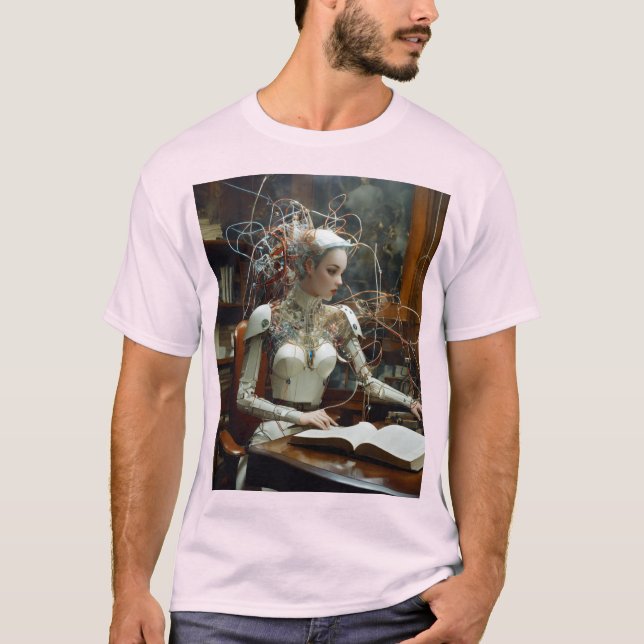 T-shirt Archives du néon : La sagesse cybernétique dévoilé (Devant)