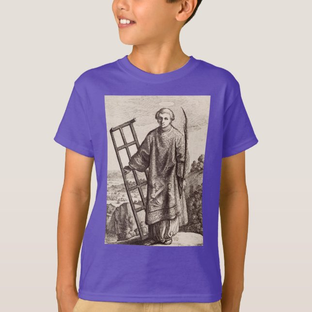T-shirt Archives saint patron Saint-Laurent (Devant)