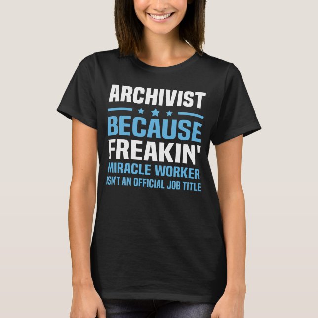 T-shirt Archiviste (Devant)