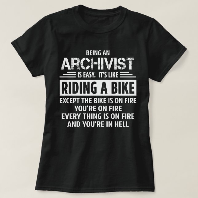 T-shirt Archiviste (Design devant)