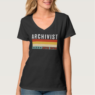 T-shirt Archiviste Titre du travail Profession Travailleur
