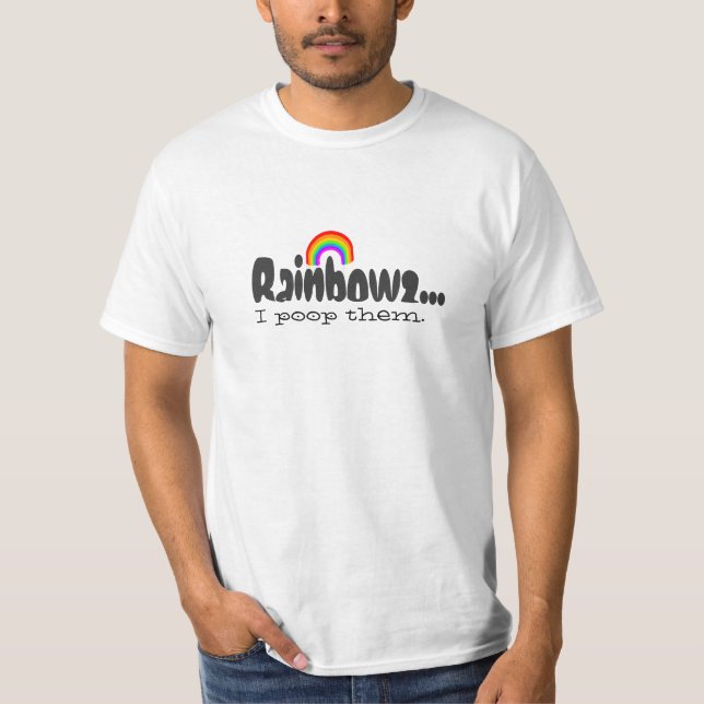T-shirt Arcs-en-ciel de Poopin (Devant)