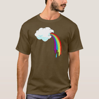 T-shirt Arcs-en-ciel vomissants de nuage
