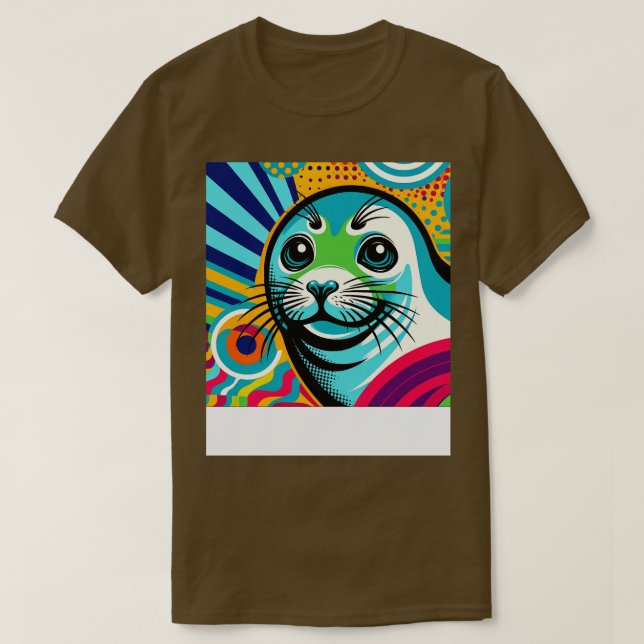 T-shirt Arctic Aura Weddell Seal Art Élégance polaire (Design devant)