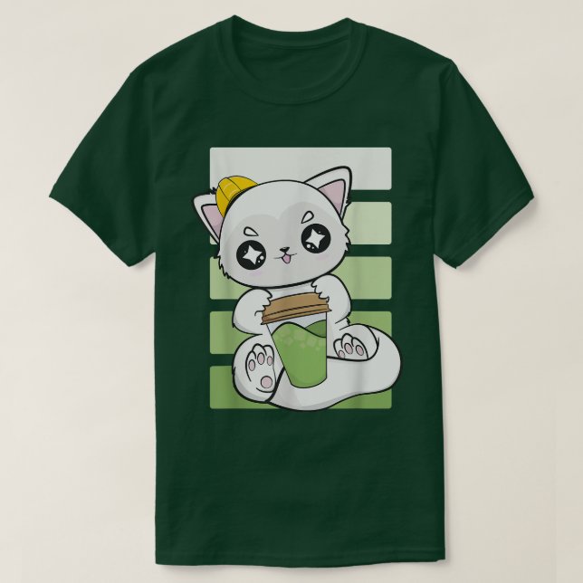 T-shirt Arctic Fo Drinks Boba Tea And Mochi For Constructi (Design devant)
