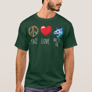 T-shirt Arctic Fo Landscape Love Peace Fo Heart Peace 153 