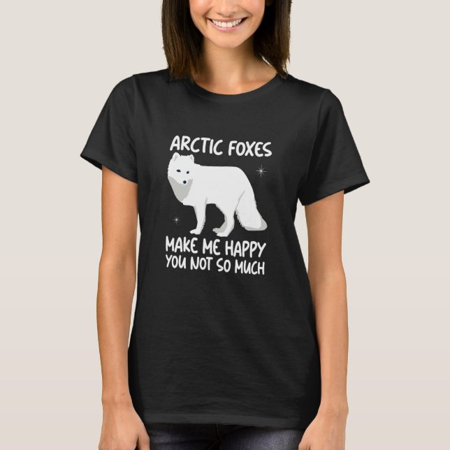 T-shirt Arctic Fox Artic Animals Cute Artic Fox Pajamas  1 (Devant)