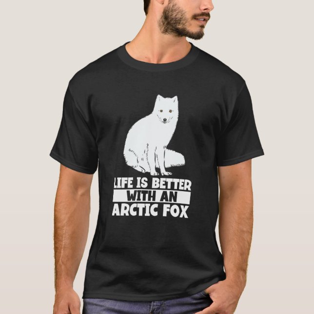 T-shirt Arctic Fox Artic Animals Cute Artic Fox Pajamas  8 (Devant)