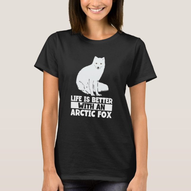 T-shirt Arctic Fox Artic Animals Cute Artic Fox Pajamas  8 (Devant)