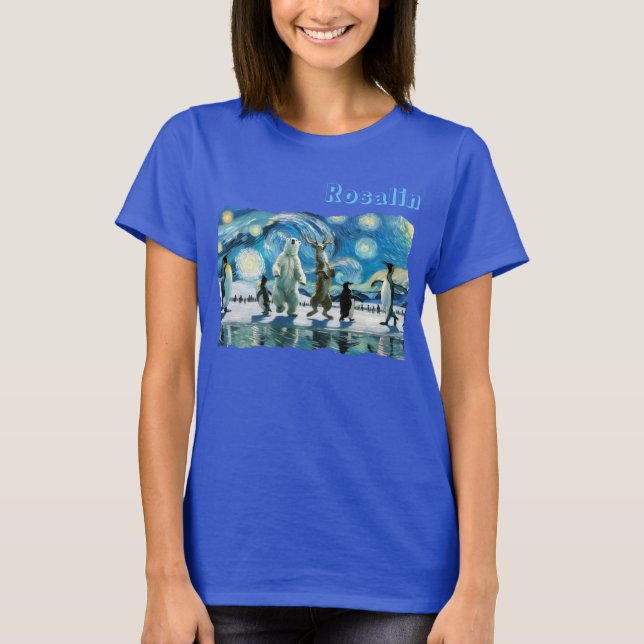 T-shirt Arctic Line Dance (Devant)