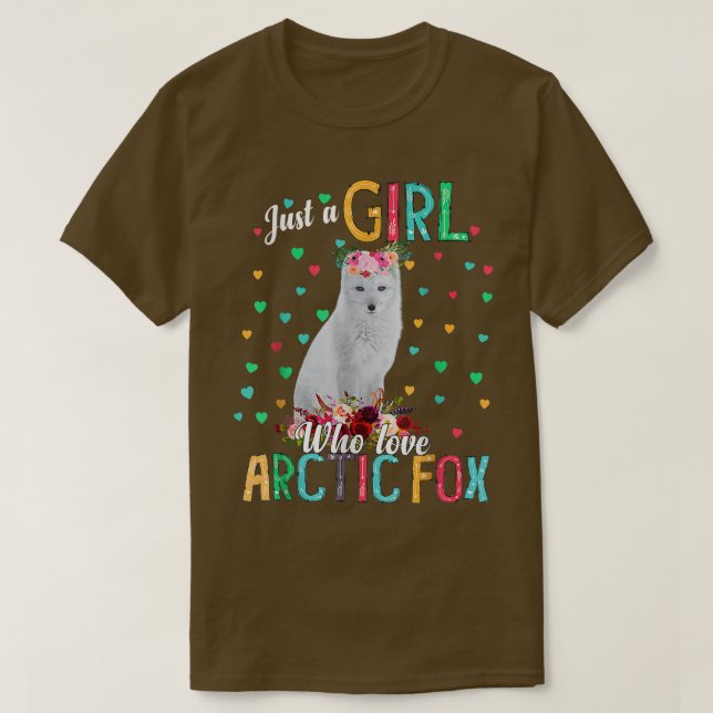 T-shirt Arctique Pour Juste Une Fille Qui Aime L'Arctique  (Design devant)