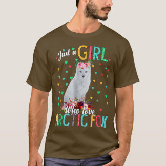 T-shirt Arctique Pour Juste Une Fille Qui Aime L'Arctique 