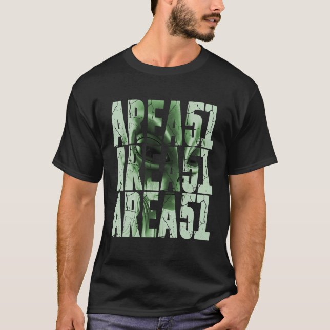 T-shirt Area 51 Alien Gray UFO Extra Terrestrial Life UFO (Devant)