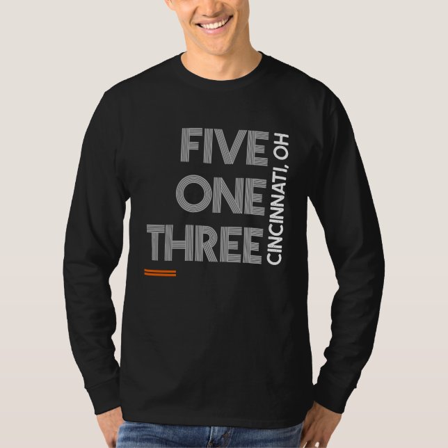T-shirt Area Code 513 Cincinnati Ohio City Area Code (Devant)