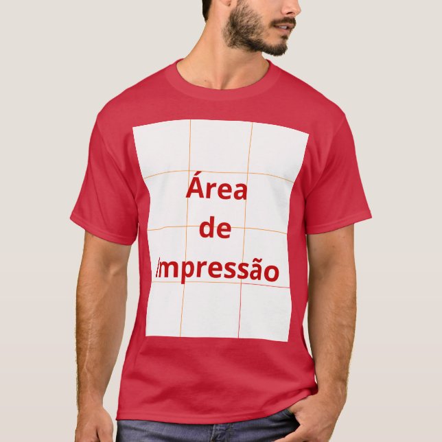 T-shirt Área de Impressão (Devant)