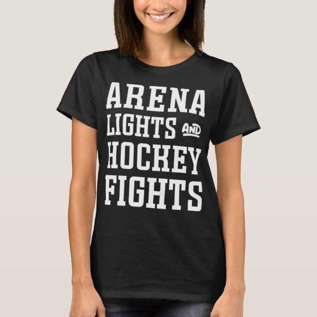 T-shirt Arena Lights and Hockey Combats Ice Hockey Maman m (Devant)