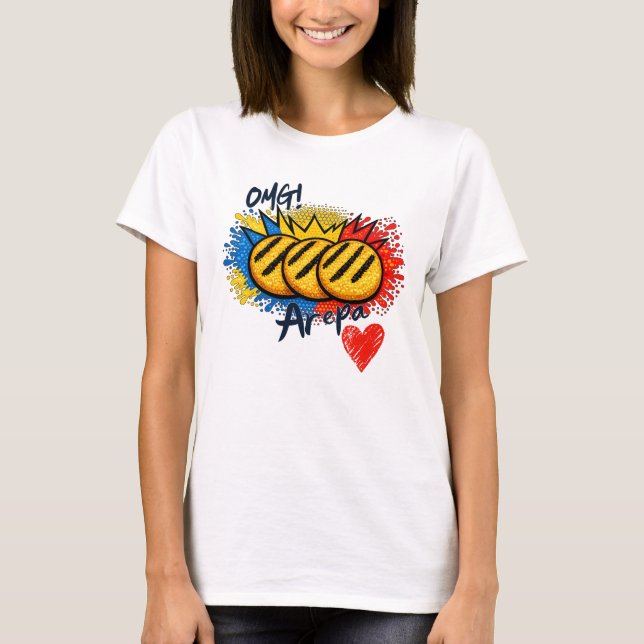 T-shirt Arepa Lovers OMG VE (Devant)