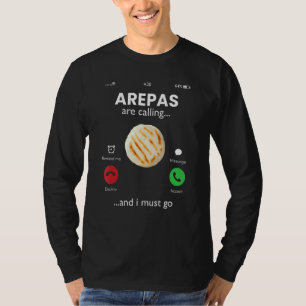 T-shirt arepas appelle, venezuela, colombie arepas
