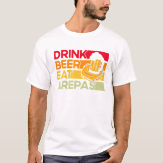 T-shirt Arepas Arepa Boire de la bière
