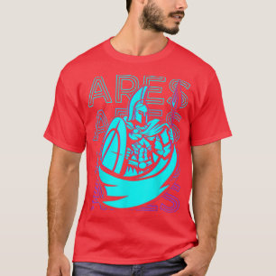 T-shirt Ares Grec Dieu Guerre Retro Ares