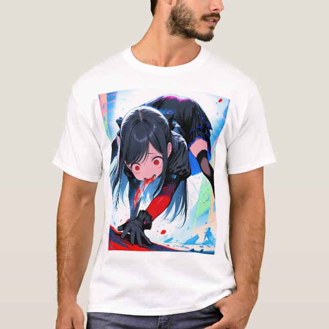 T-shirt Arête de l'Anime - Art généré (Devant)