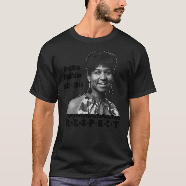 T-shirt Aretha Franklin 1942 - 2018 Respect Essential T- (Devant)