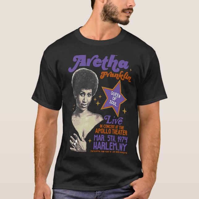 T-shirt Aretha Franklin Harlem (Devant)