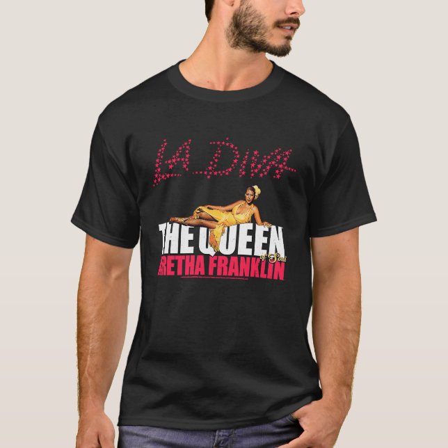 T-shirt Aretha Franklin LA DIVA (Devant)